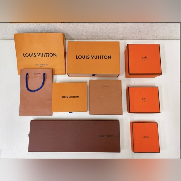 Flyer For Posh Show- Louis Vuitton And Hermes Shopping Assorted Boxes And Bags